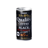 サンガリア コクと香りのクオリテイコーヒー ブラック 185g
